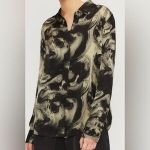 Everlane The Satin Relaxed Shirt and Pull on Satin Pant Matching Set EUC